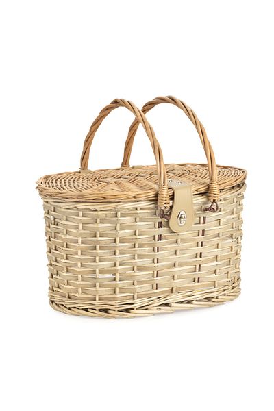 Dutch Mountains Coș de picnic Dutch Mountains Oval pentru 2 persoane 102266, 42 x 32 x 26 cm, 20 L, Bej