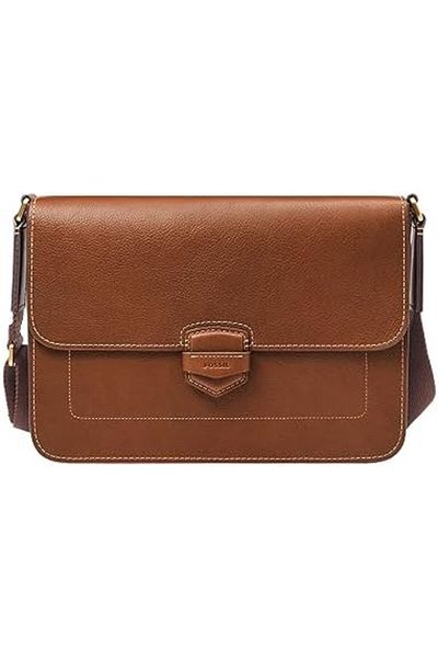 Fossil Lennox Messenger Briefcase, Brown