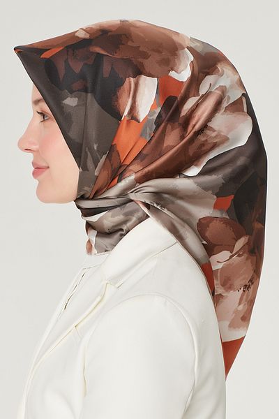 Armine Eșarfă de mătase ARMİNE 8534D (TWİLL) (NOSTALGIA)-31