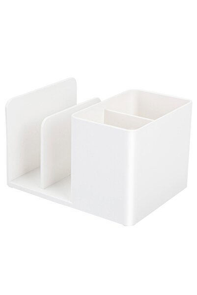 Deli Organizator de birou cu 2 compartimente + 2 separatoare de cărți, alb, N...