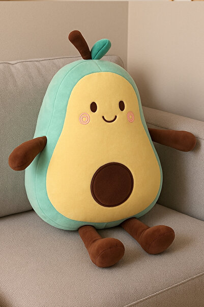 farddad Avakado Peluş Yastık 50 Cm | Büyük Peluş Oyuncak | Meyve Peluş hediyeler