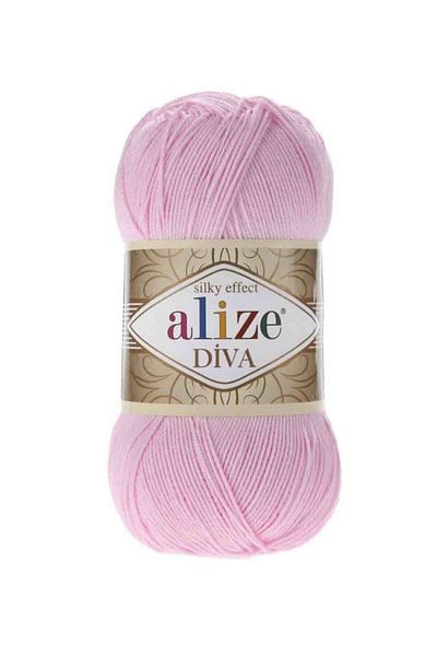 Alize Diva 291 Ανοιχτό Ροζ Μεταξένιο Εφέ 100 γρ.