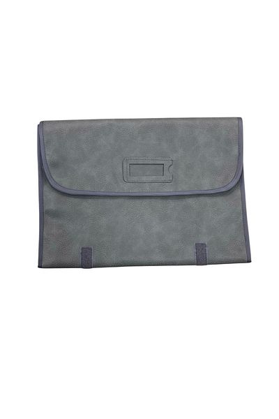 MeGass Dekor Leather Fabric Gray Color 69 / 33 cm Necklace-Chain Display Travel Case