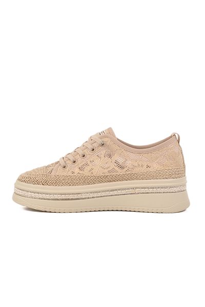 Voyager Cream Anatomical Knitted Women's Casual Shoes B237 Z