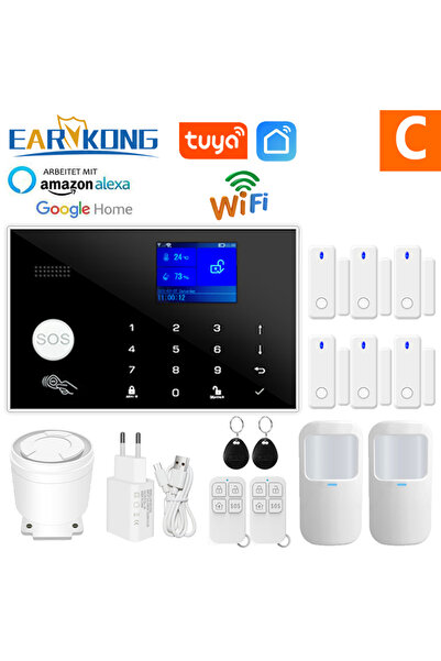 Choice8 EU Plug Option C Wifi GSM Alarm System Home Wireless Security Burglar...