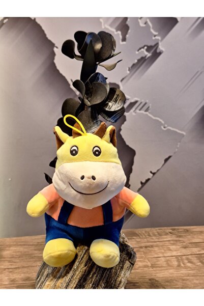 halley pof peluş oyuncak fabrikası ÇOK RENKLİ İNEK PELUŞ OYUNCAK