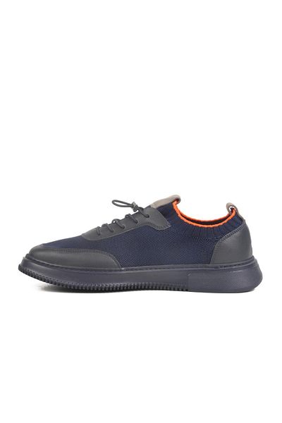 WALKWAY Lo02255-F412 m Navy Blue Knitwear Men's Casual Shoes