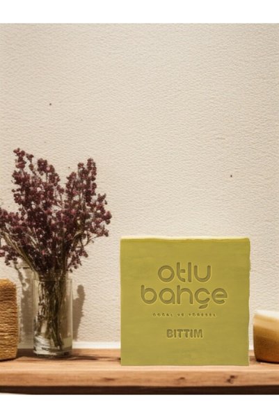 Organik Teyze Otlu Bahçe Bıttım Yağı Sabunu 120g - Handmade, Wild Pistachio Oil Soap