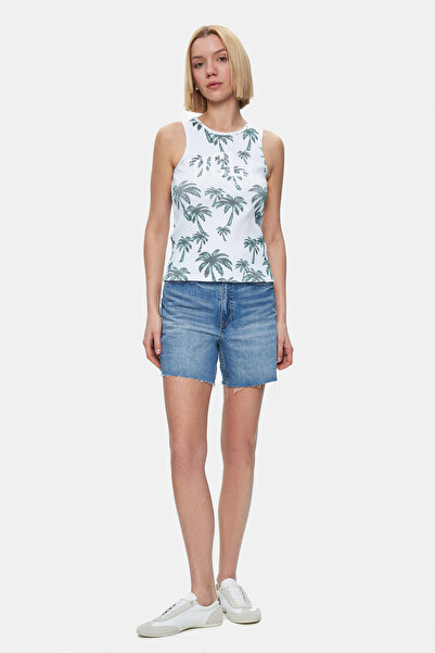 UCLA Γυναικείο μπλουζάκι MAUVE Green με τύπωμα Zero Sleeve Standard Fit