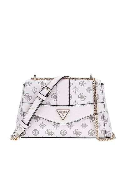 Guess Dorys Convertible Xbody Flap Жіноча біла сумка з хрестом Hwpg9521210-wlo