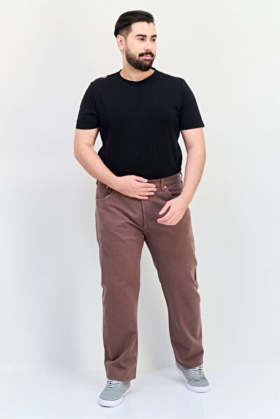 Levi's Men Regular Fit Solid Non-Stretchable Jeans, Brown