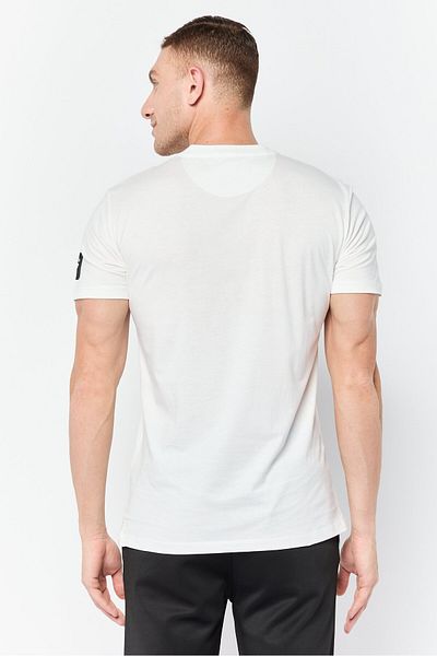 Lamborghini Men Sportswear Fit Short Sleeve Outdoor T-shirt, White