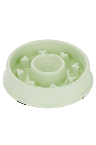 PUFO Bol cu ​​hrănire lentă Healthy Diet pentru câini, 20 cm, verde