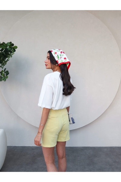 ESRAHELVACI Yellow Bermuda Shorts