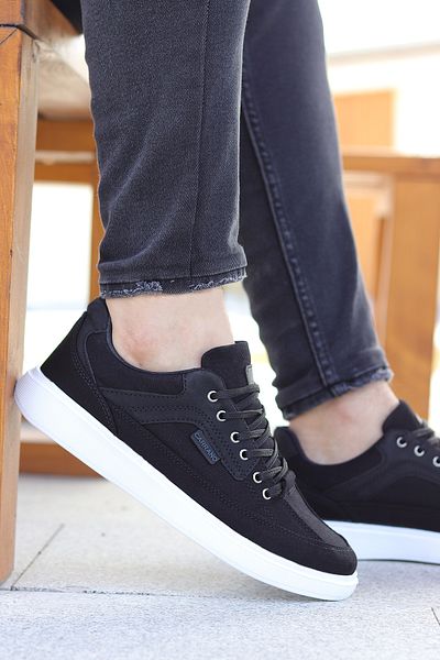 Vojo Jean Ultra Light Comfortable Sole Black Men's Sneakers Sports Shoes