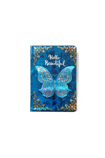 Arhi Design A6 cardboard notebook, Butterfly Red, 2 PCS/SET