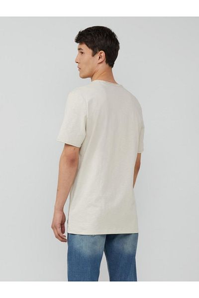 s.Oliver Men's Regular Fit T-shirt, Chest Pocket, Cream, M
