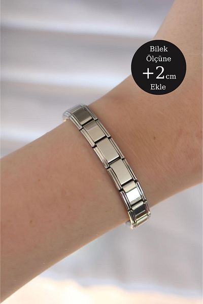 VLM AKSESUAR Steel Italian Charm Bracelet