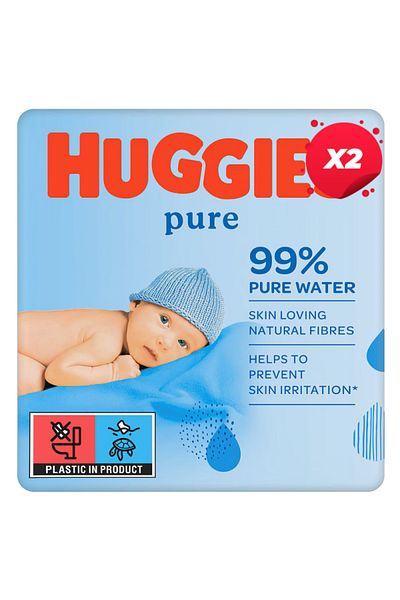 Huggies X2 - Servetele Umede 3x56buc Pure Water