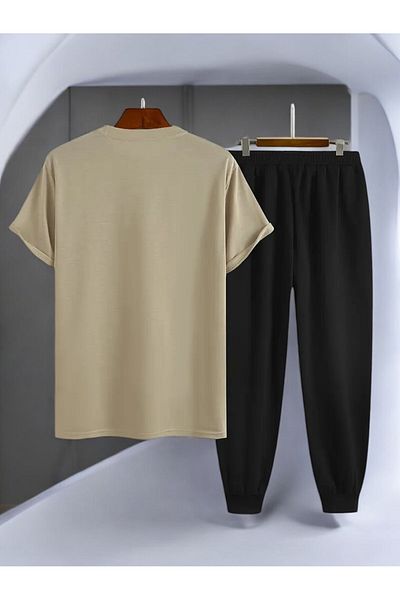 uyguntarz 2-teiliges Unisex-Trainingsanzug-Set mit Gänseblümchen-Schmetterlings-Aufdruck
