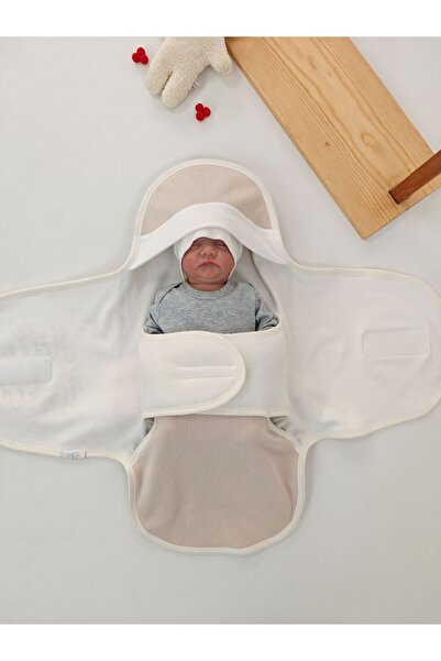 Tomuycuk 100% Cotton Baby Swaddle Blanket | Sleeping Bag – Girl/Boy 0-9 Months | Orthopedic – Embroidery Detailed