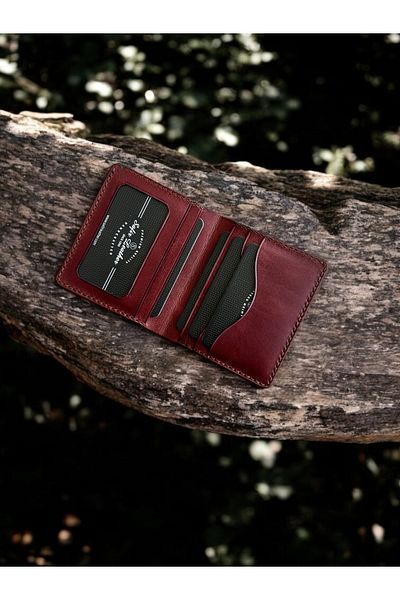 Kalkan deri Genuine Leather Wallet - Handmade - with Window