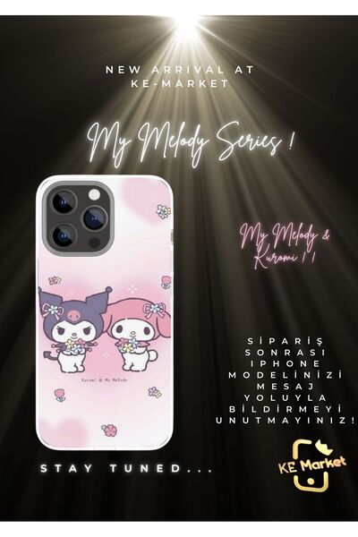 SOFTCASE My Melody  Series with Kuromi Iphone Tüm Modellere Uyumlu Kılıf Ipho...