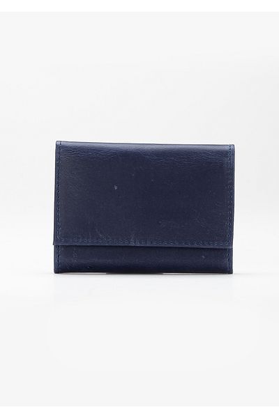 Niki Leather Toa Γνήσιο Δερμάτινο Ακορντεόν Μοντέλο Μπλε Unisex Θήκη για κάρτες με πολλά μάτια