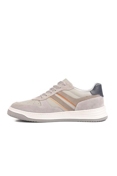 WALKWAY 1987-2090 m Gray Suede Genuine Leather Men's Casual Shoes