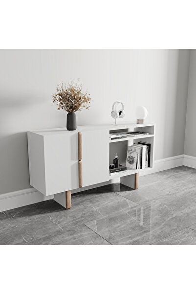 lagomood Zenith Ofis Dolabı Beyaz Meşe