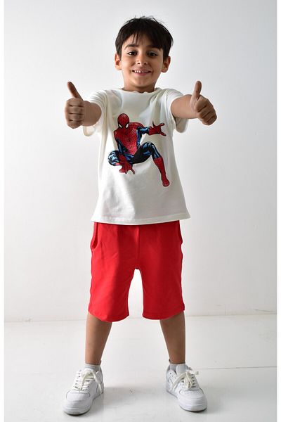 Banadamoda Boy's Printed T-shirt Shorts Set