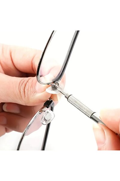 Beauty Box Çelik Gözlük Tornavida Anahtarlık Saat Tamir Kiti Taşınabilir El Aletleri