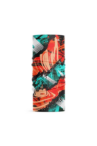 FG KONNİCHİWA Artistic Geometric Flame Pattern Bandana Outdoor Neck Collar Motorcycle Women Men Buff Bandana
