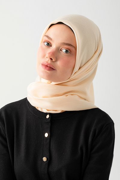 Wega Moda Βαμβακερό ζακάρ κασκόλ, φυσική και κομψή εμφάνιση, βαμβακερό κασκόλ ζακάρ, μαλακό βαμβακερό κασκόλ.
