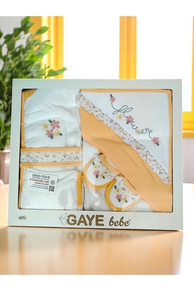 BERKAY طقم مناشف حمام للأطفال من القطن من Berkaysun Textile Gaye Bebe مكون من...