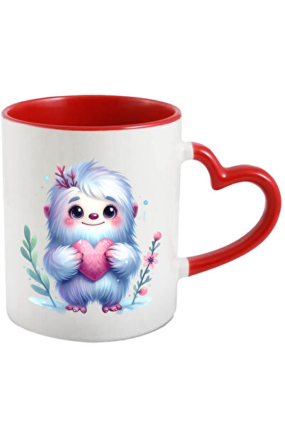 StoryGift Romania Cana Cu Omul Zapezilor Care Tine O Inima In Brate | Ilustra...