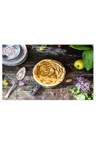 StoryGift Romania Tablou Canvas Delicii Coapte Placinta Cu Mere Si Aluat Frag...