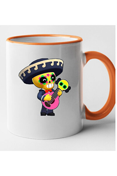 OEM Cană personalizată cu mâner portocaliu Brawl Star - Poco, INOVATIX®. 330ml