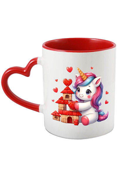 StoryGift Romania Cana Cu Un Unicorn Care Construieste Un Castel Din Cuburi |...