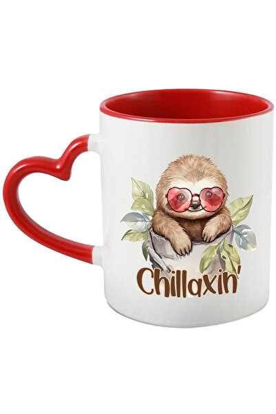 StoryGift Romania Cana Cu Animalul Sloth/lenes Cu Mesajul "chillaxin'", Ilust...