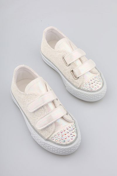 Mini Angel Stoned Velcro Sedef Girls' Shoes Orthopedic Girls' Shoes Daily Sports Shoes