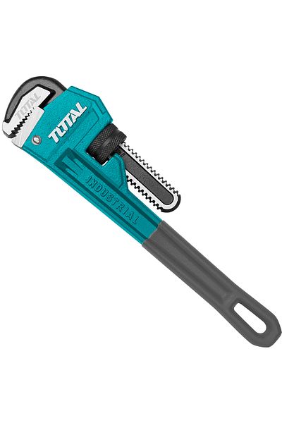 TOTAL Industrial Pipe Wrench 250mm, 10 Inch- Heavy Duty Adjustable Plumbing Tool with Grip- THT171006