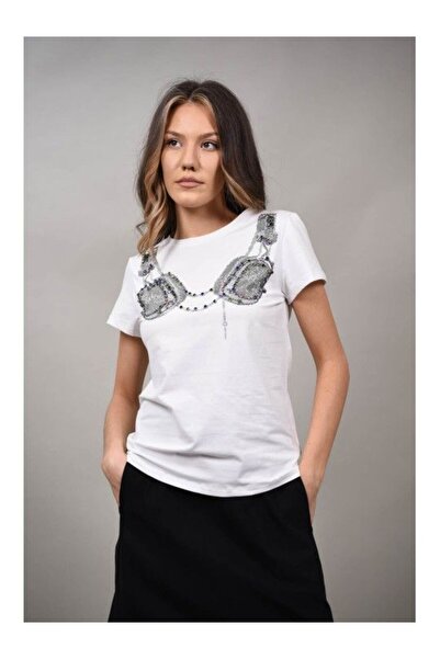 Monte Cervino TRICOU APLICATII CASTI BREEZE Alb L-XL