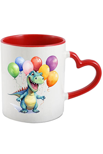 StoryGift Romania Cana Cu Un Dinozaur Verde Fericit | Ilustratie | Veselie | ...