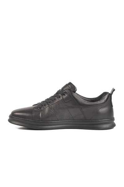 WALKWAY Lo0875-2272 m Black Genuine Leather Men's Casual Shoes