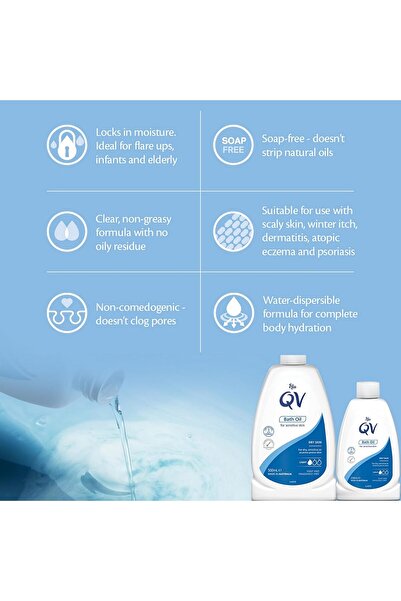 Qv Bath Oil for Dry Skin - 250 ml