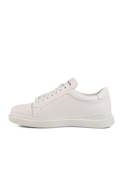 AYAKMOD White Genuine Leather Men's Sneaker Premium 2040 m