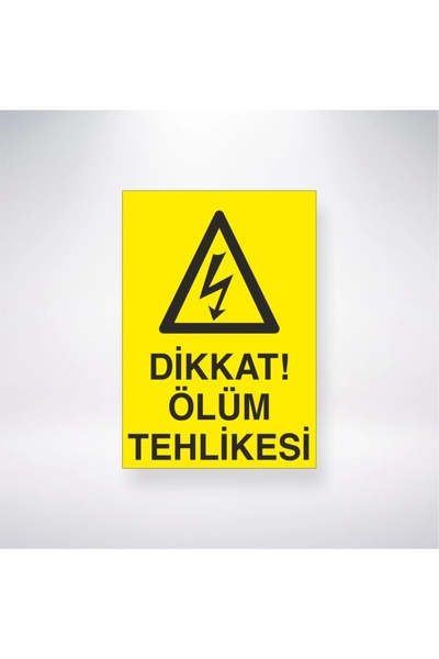 Reysa Tasarım ملصق ديكات خطر الموت 20×28 سم