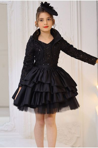 MAXI DRY Prom Graduation Evening Dress Gown Open Judge Collar 5-12 Years