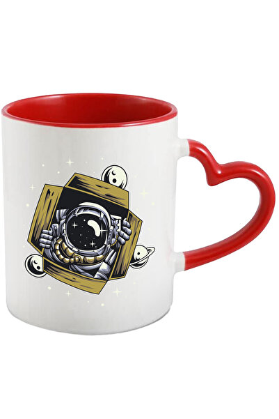 StoryGift Romania Cana Cu Astronaut, Cutie, Spatiu, Stele, Planeta, Luna, Sf,...